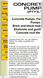 Mobile Screenshot of concretepumps.co.za