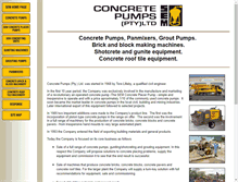 Tablet Screenshot of concretepumps.co.za